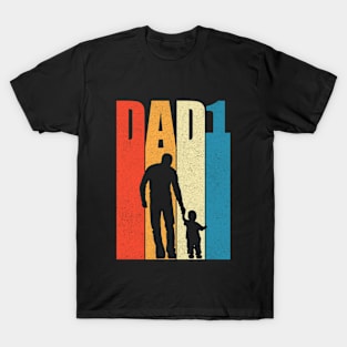 Vintage Retro Dad & Son Dad of One T-Shirt